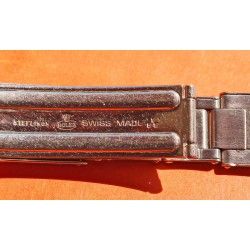 ♛RARE 1955 ROLEX "BIG LOGO" 19mm 7250 BRACELET RIVETS LINKS WITH FOLDED BUCKLE CLASP WATCH ♛