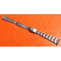 ♛RARE 1955 ROLEX "BIG LOGO" 19mm 7250 BRACELET RIVETS LINKS WITH FOLDED BUCKLE CLASP WATCH ♛