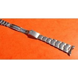 ♛RARE 1955 ROLEX "BIG LOGO" 19mm 7250 BRACELET RIVETS LINKS WITH FOLDED BUCKLE CLASP WATCH ♛