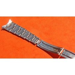 ♛RARE 1955 ROLEX "BIG LOGO" 19mm 7250 BRACELET RIVETS LINKS WITH FOLDED BUCKLE CLASP WATCH ♛