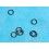 GENUINES NOS ROLEX TUDOR VARIOUS BLACK Flat Crown tube Gaskets watches ref 29-06011