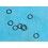 GENUINES NOS ROLEX TUDOR VARIOUS BLACK Flat Crown tube Gaskets watches ref 29-06011