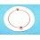 Rolex superb paper coaster 8cm signed Rolex White color with gold rolex logos perfect for decoration