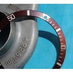 ♕♕ ROLEX RARE SUBMARINER INSERT DE LUNETTE MONTRES 5512, 1680, 5513, 1665 "BROWN" TROPICAL SLIM FONT VERSION ♕♕