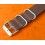 BRACELET NATO CUIR VINTAGE TYPE MILITAIRE 20mm