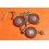 Authentic Vintage Rolex lot of 3 x Red Hang Tag Large Crown Pattern Hologram Watch part Goodie Accessories