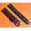 OMEGA LEATHER STYLE STRAP BRACELET WATCHES 18mm BLACK COLOR WITH OEM GOLD FILLED OMEGA BUCKLE