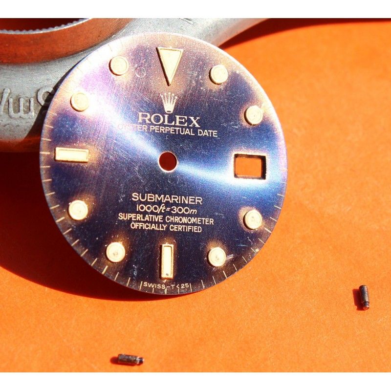 ROLEX CADRAN MONTRES SUBMARINER DATE BLEU 16803, 16808, 16613, 16618 cal 3035, 3135 TRITIUM OR BITONS ROLEX CADRAN MONTRES SUBMARINER DATE BLEU 16803, 16808, 16613, 16618 cal 3035, 3135 TRITIUM OR BITONS