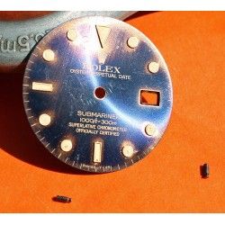 ROLEX CADRAN MONTRES SUBMARINER DATE BLEU 16803, 16808, 16613, 16618 cal 3035, 3135 TRITIUM OR BITONS