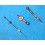ROLEX SET AIGUILLES OR TRITIUM MONTRES SUBMARINER DATE TRANSITION ref 16803, 16808, 16613, 16618, couleur creme cal 3035, 3135