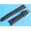 ORIGINAL BRACELET MONTRE CUIR CROCODILE NOIR 20mm AVEC BOUCLE ARDILLON PLAQUE OR ROLEX