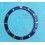 Rolex Cute 90's Dark Blue color Submariner Tutone 16803, 16613, 16808, 16618, Gold Watch Bezel Insert Part