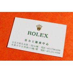 CARTE DE VISITE ROLEX "With the compliments of" Rolex Awards for Enterprise GOODIES, ACCESSOIRES MONTRES