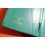 ROLEX ACCESSOIRE PORTE DOCUMENT, PORTEFEUILLE EN CUIR VERT POUR CARTES, GARANTIES, NOTICES MONTRES