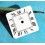 Authentique Cadran Dames blanc EBEL QUARTZ Chiffres romains Ø18mm montres