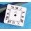 Authentique Cadran Dames blanc EBEL QUARTZ Chiffres romains Ø18mm montres