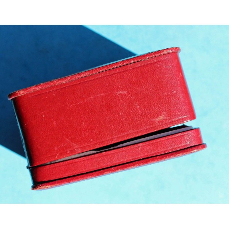 Écrin Ancien Pour Montre LIP - Coffret Vintage Rouge Fabriqué En France