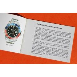 ROLEX VINTAGE & AUTHENTIQUE LIVRET GMT MASTER 1675, 1675/3, 1675/8, NOTICE, BOOKLET