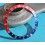 Rolex GMT Master watch Faded PEPSI Blue & Red color S/S 16700, 16710, 16760 Bezel 24H Insert Part