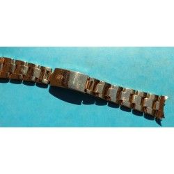 ♛♛ Rare Rolex Gold Electro Plated Oyster Watch Band Bracelet 78351 / 457 Bracelet 19mm Vintages Collectables straps ♛♛