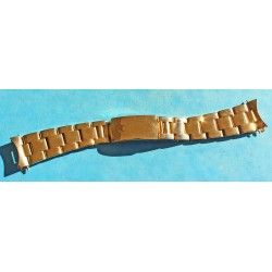 ♛♛ Rare Rolex Gold Electro Plated Oyster Watch Band Bracelet 78351 / 457 Bracelet 19mm Vintages Collectables straps ♛♛