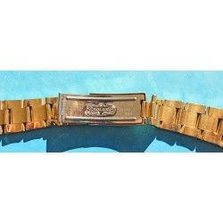 ♛♛ Rare Rolex Gold Electro Plated Oyster Watch Band Bracelet 78351 / 457 Bracelet 19mm Vintages Collectables straps ♛♛