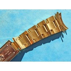 ♛♛ Rare Rolex Gold Electro Plated Oyster Watch Band Bracelet 78351 / 457 Bracelet 19mm Vintages Collectables straps ♛♛