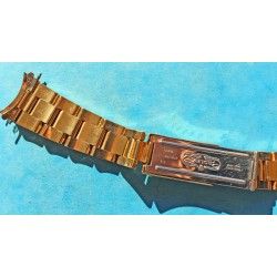 ♛♛ Rare Rolex Gold Electro Plated Oyster Watch Band Bracelet 78351 / 457 Bracelet 19mm Vintages Collectables straps ♛♛