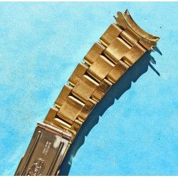 ♛♛ Rare Rolex Gold Electro Plated Oyster Watch Band Bracelet 78351 / 457 Bracelet 19mm Vintages Collectables straps ♛♛