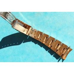 ♛♛ Rare Rolex Gold Electro Plated Oyster Watch Band Bracelet 78351 / 457 Bracelet 19mm Vintages Collectables straps ♛♛