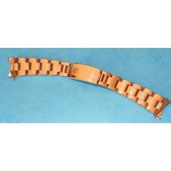 ♛♛ Rare Rolex Gold Electro Plated Oyster Watch Band Bracelet 78351 / 457 Bracelet 19mm Vintages Collectables straps ♛♛