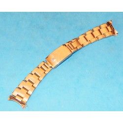 ♛♛ Rare Rolex Gold Electro Plated Oyster Watch Band Bracelet 78351 / 457 Bracelet 19mm Vintages Collectables straps ♛♛