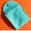 TIFFANY & Co TURQUOISE LUXURY SUEDE ENVELOPE SNAP JEWELRY POUCH BAG 2.5" x 2.5"