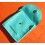 TIFFANY & Co TURQUOISE LUXURY SUEDE ENVELOPE SNAP JEWELRY POUCH BAG 2.5" x 2.5"