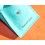 TIFFANY & Co TURQUOISE LUXURY SUEDE ENVELOPE SNAP JEWELRY POUCH BAG 2.5" x 2.5"