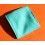 TIFFANY & Co TURQUOISE LUXURY SUEDE ENVELOPE SNAP JEWELRY POUCH BAG 2.5" x 2.5"