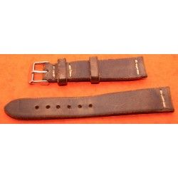 Vintage genuine wild leather 20mm brown chocolate watch strap band handmade bracelet Rolex 5508, 6536, 6538, 6542, 5512 PCG