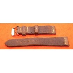 Vintage genuine wild leather 20mm brown chocolate watch strap band handmade bracelet Rolex 5508, 6536, 6538, 6542, 5512 PCG