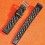 VINTAGE TROPIC WATCH STRAP BAND BLACK HOLES BRACELET RACING 15mm