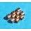 Rolex 15.5mm Double Solid Gold 18K/SS MENS JUBILEE 20mm BRACELET 62523H 18 TUTONE LINK WATCHBAND PART