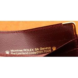 PORTE CARTES DOCUMENTS MONTRES ROLEX MARRON BORDEAUX EN CUIR ref 0101.70.05