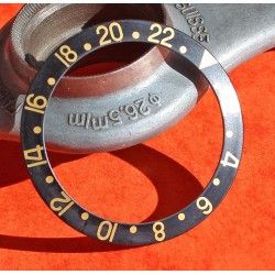 Rolex Vintage Used Tutone 16753 ,16758, 16750, 1675, 1675/8, 1675/3 GMT Master 18k Black & gold color Watch Bezel Insert part