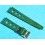 Vintage Genuine Collectible Swiss 22mm Green Tropic strap dive band big holes New Old Stock Ref 23322