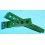Vintage Genuine Collectible Swiss 22mm Green Tropic strap dive band big holes New Old Stock Ref 23322