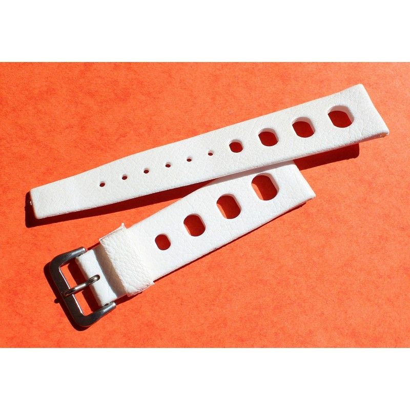 Vintage Genuine Collectible Swiss 22mm Tropic strap dive band big holes New Old Stock Ref 23322