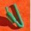 Rolex Vintage Goodie accroche, présentoir bracelet vert plastique signé ROLEX