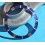 ROLEX RARE INSERT GRADUE LUNETTE BLEU MONTRE SUBMARINER DATE 16613, 16618, 16803, 16808 PERLE LUMINOVA