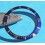 ROLEX RARE INSERT GRADUE LUNETTE BLEU MONTRE SUBMARINER DATE 16613, 16618, 16803, 16808 PERLE LUMINOVA