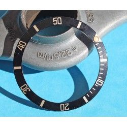 Rolex 90's Glossy Black color Submariner Date Tutone 16803, 16613, 16808, 16618 Gold Watch Bezel Graduated Insert Part