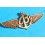 Logo, écusson, symbole plastique Montres Breitling Ailé couleur dorée 6cm